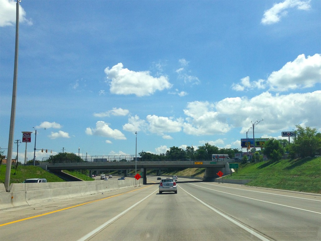 A typical scene of Michigan's highways